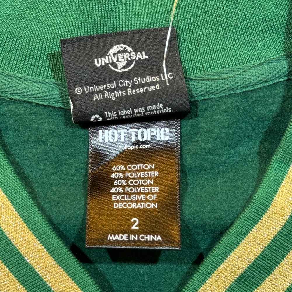 Wicked Emerald City Varsity Jacket Women's Plus Size 2 NWT Hot Topic Universal - Picture 9 of 16
